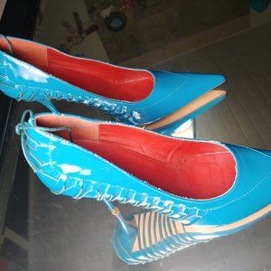 Michael Antonio Heels Blue Pumps size 7